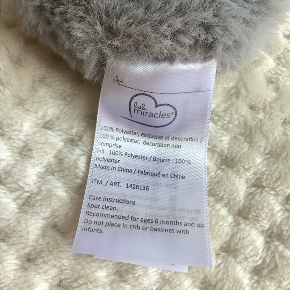 Little Miracles Plush Grey Elephant Baby Rattle Stuffed Animal Toy 🐘 - Picture 9 of 11